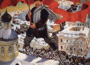 Boris Kustodiev Bolshevik oil painting reproduction
